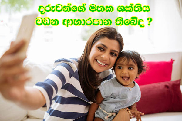 දරුවන්ගේ මතක ශක්තිය වඩන ආහාරපාන තිබේද ?