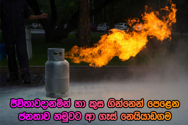 ජීවිතාවදානමින් හා කුස ගින්නෙන් පෙළෙන ජනතාව හමුවට ආ ගෑස් නෙයියාඩගම