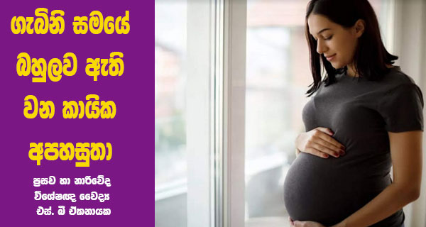 ගැබිනි සමයේ බහුලව ඇති වන කායික අපහසුතා