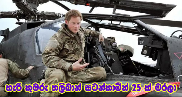 හැරී කුමරු තලිබාන් සටන්කාමීන් 25 ක් මරලා