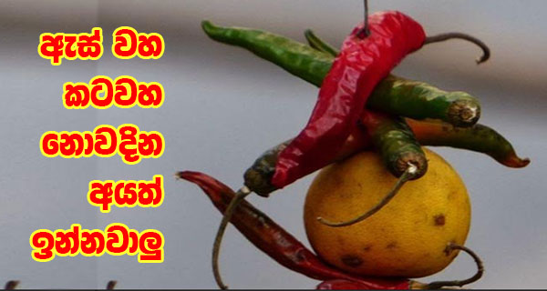 ඇස් වහ කටවහ නොවදින අයත් ඉන්නවාලු